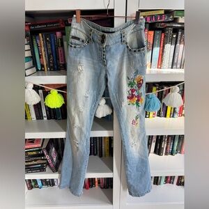 did not fit me runs small,  Dolce&Gabbana Light Blue Jeans it is and amazing